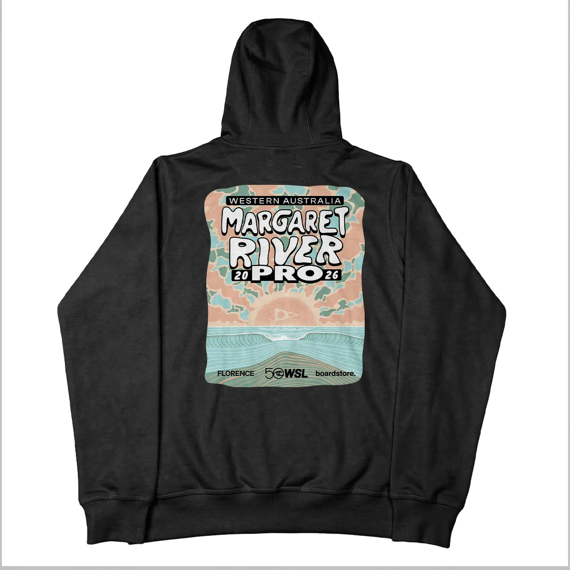 2026 WA Margaret River Pro Poster Hoodie - Mens