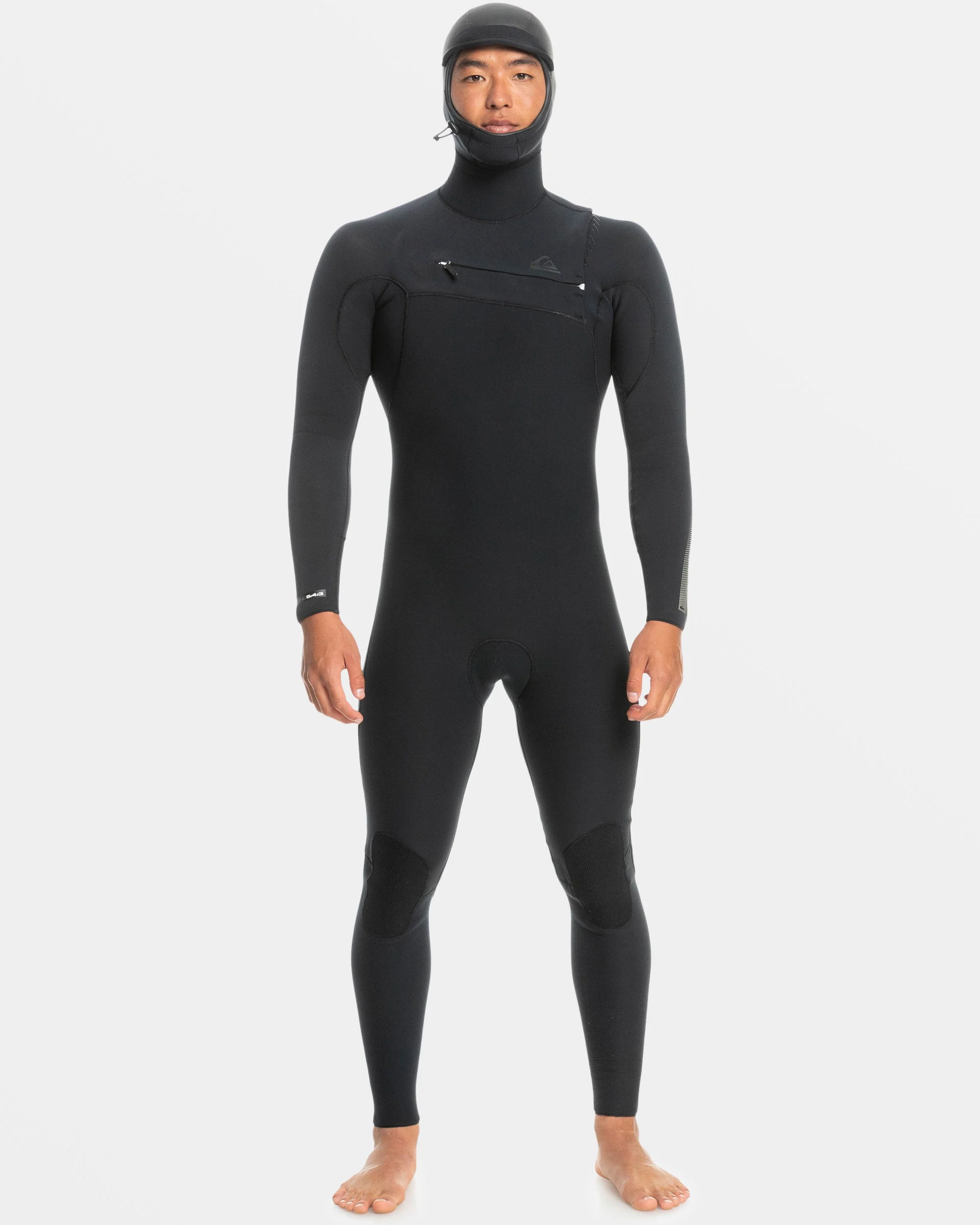 5/4/3mm Highline Hooded GBS Chest Zip Wetsuit - Black | Quiksilver