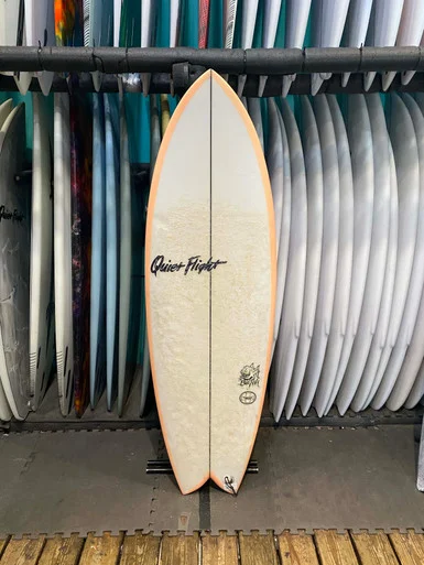 5'6 QUIET FLIGHT BADFISH USED SURFBOARD (59558)