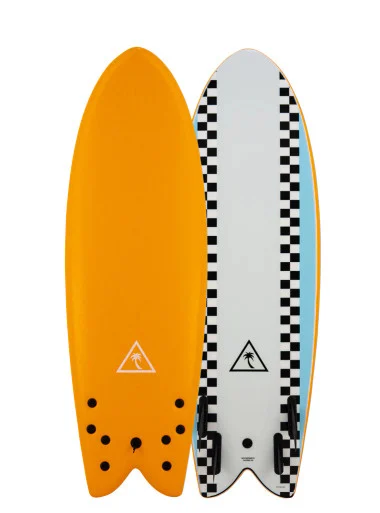 5'8 CATCH SURF RETRO FISH-QUAD SURFBOARD(CS58RF-Q-PN22)