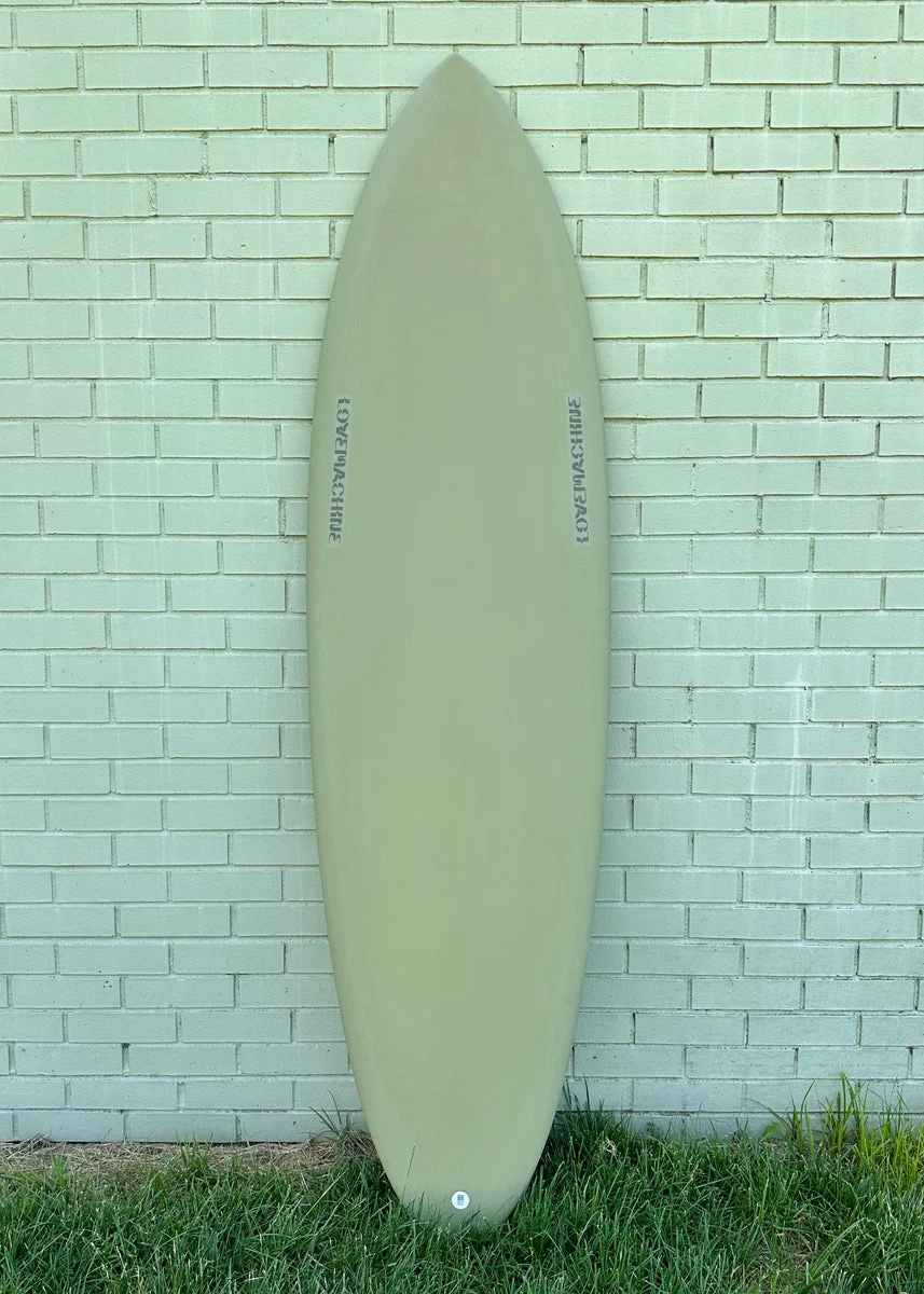 6'6" Lovemachine Surfboards FM - Olive Drab