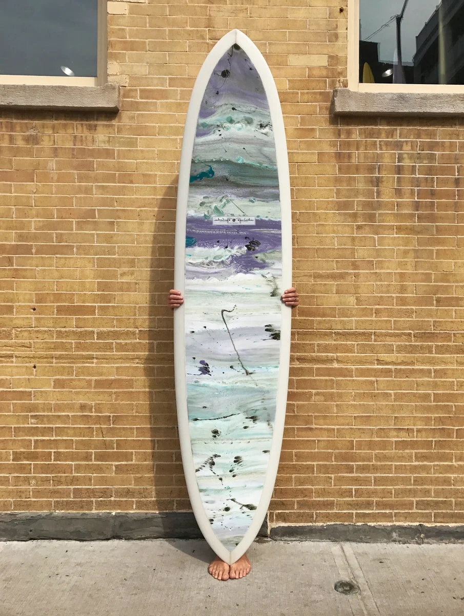 8'2" Ryan Lovelace Thick Lizzy - Creme/Abstract