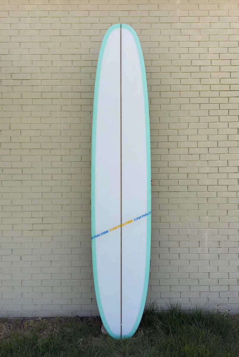 9'10" Lovemachine Surfboards Gordo/Feo Longboard - Aqua