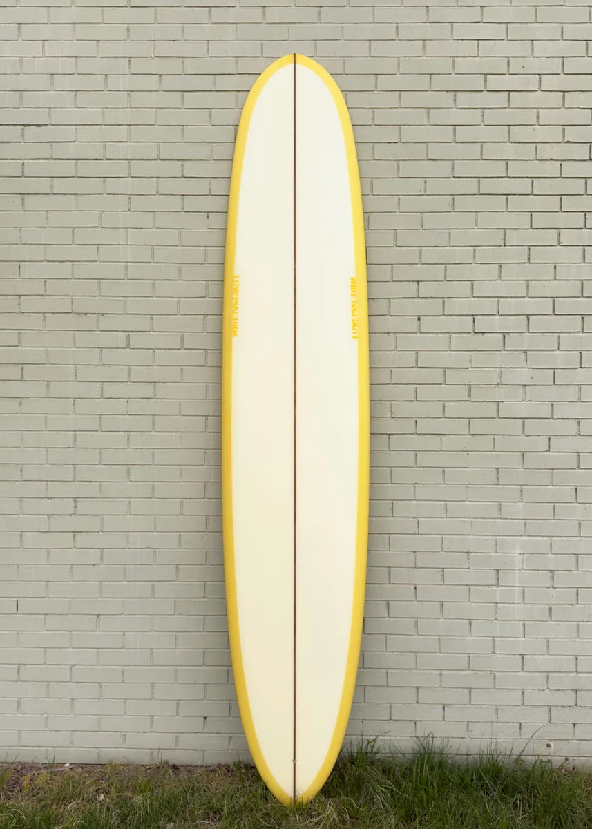 9'6" Lovemachine Surfboards Big Pin - Butter