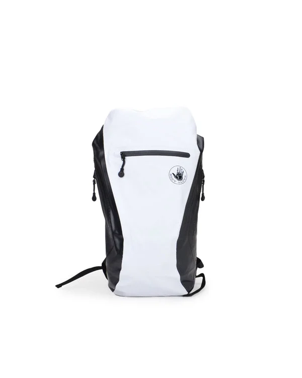 Advenire 25L Waterproof Vertical Roll-Top Backpack - White
