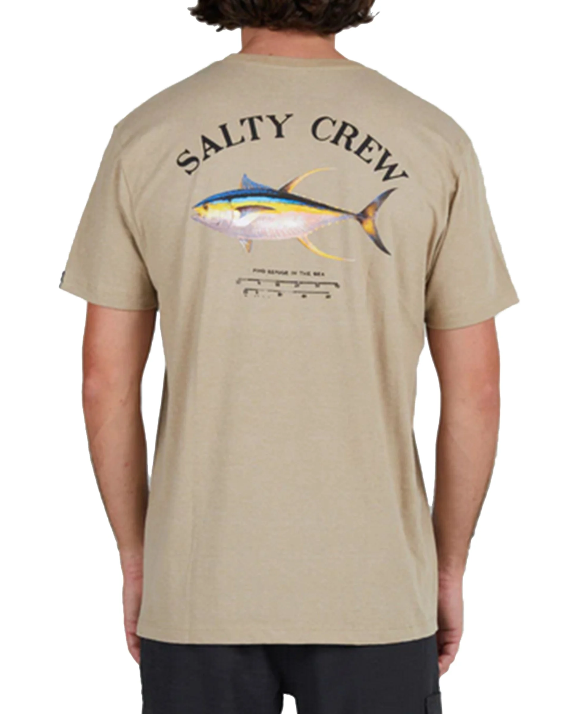 Ahi Mount S/S Tee - Khaki Heather