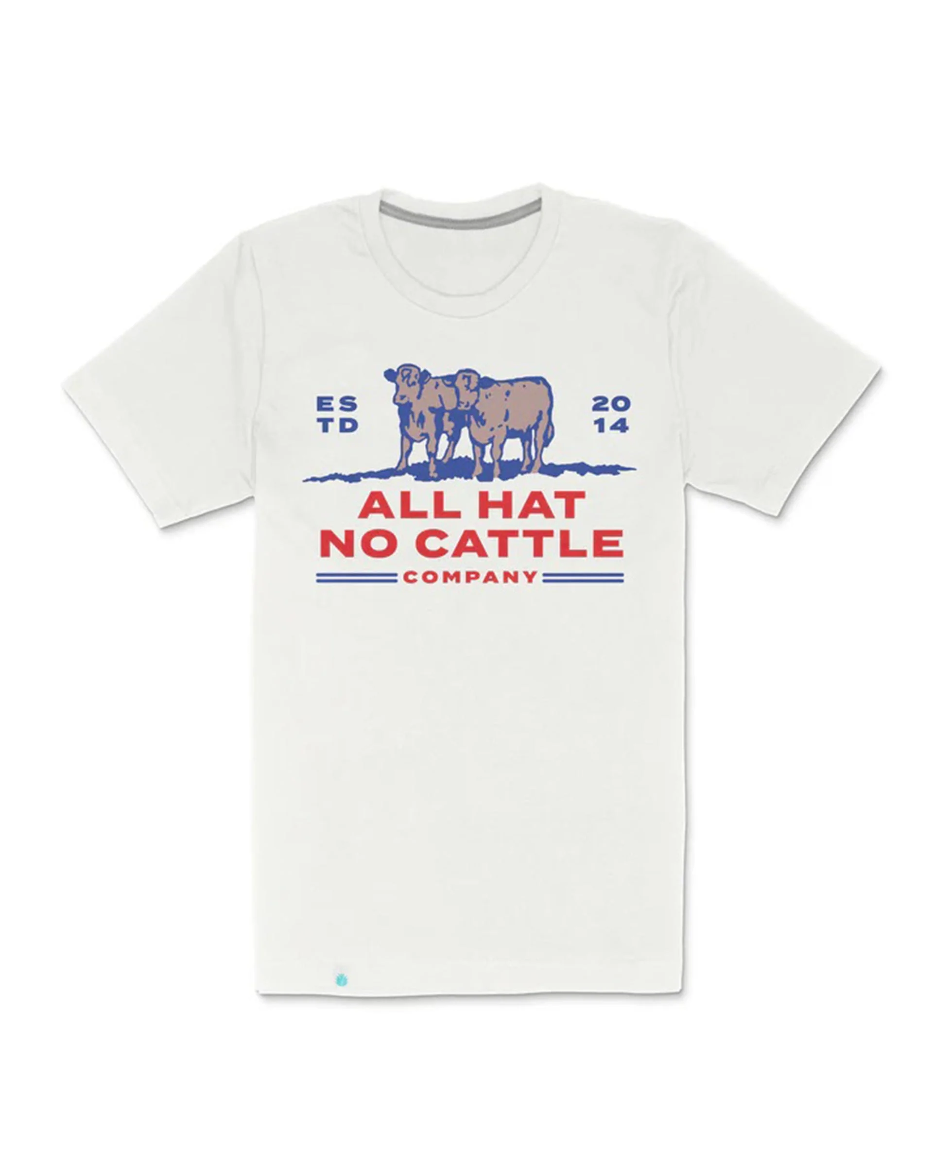 All Hat No Cattle S/S T-Shirt - Vintage White