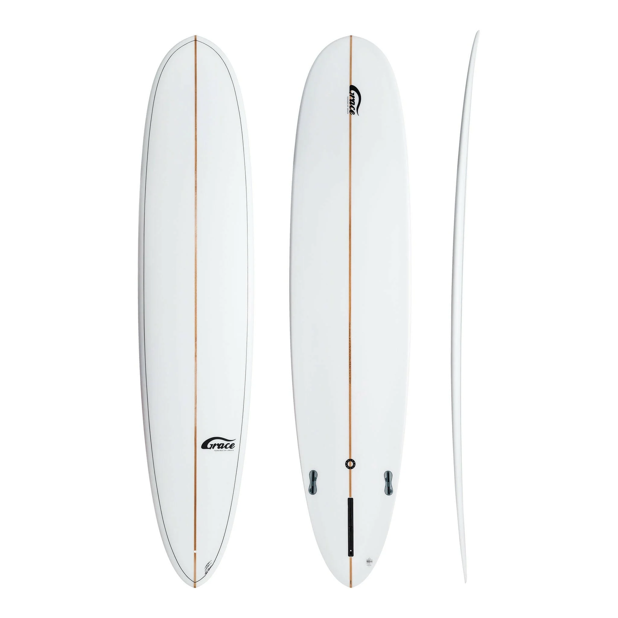 All Rounder 8'0" x 22 1/4" X2 7/8" - 58.07L, Round Pin, 3xSingle + 2 Boxes FCS 2 Fin Boxes, PU - ID:1039902