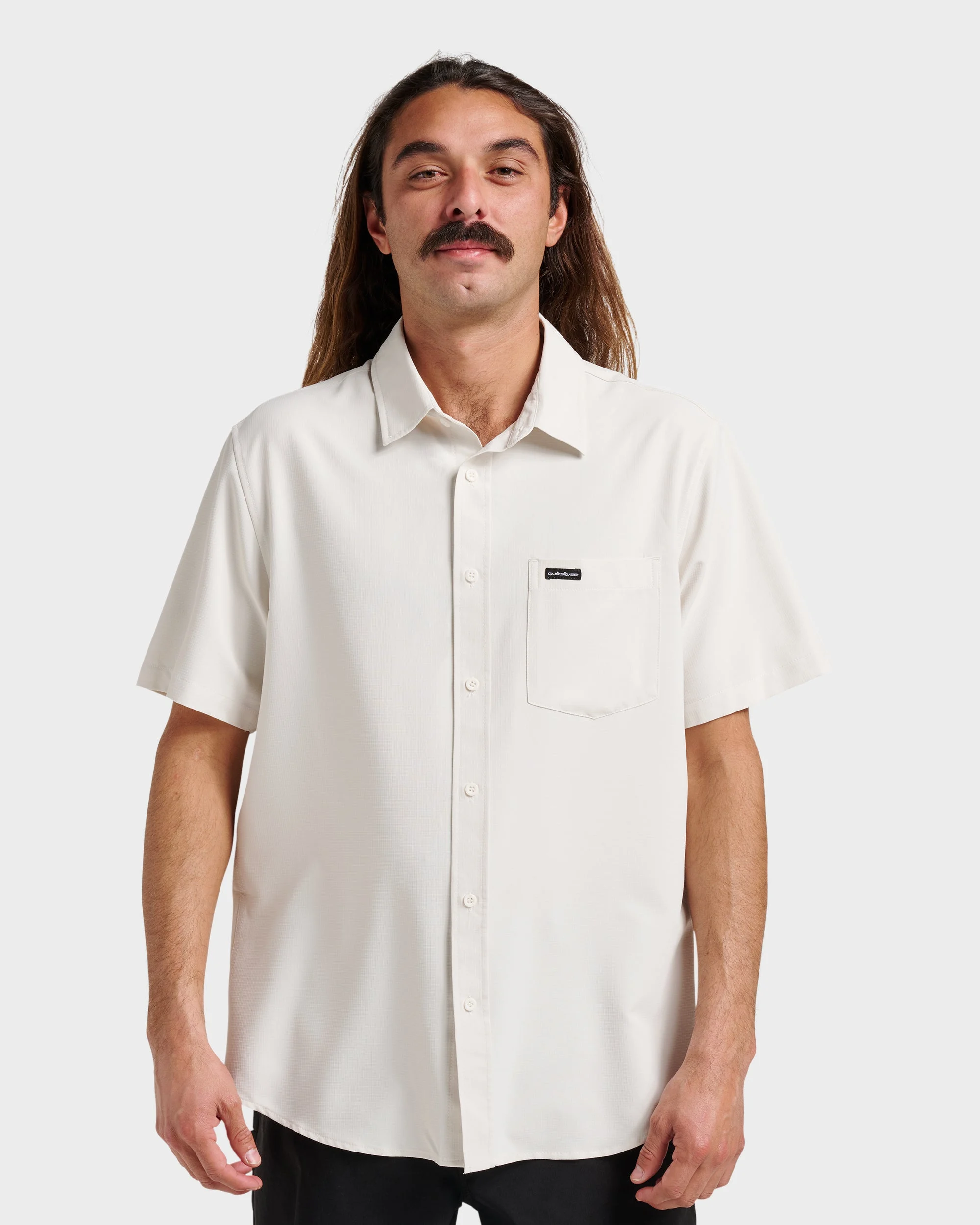 Allport Classic Short Sleeve Shirt - Silver Birch | Quiksilver