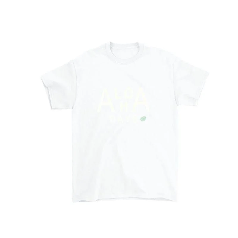 Aloha Days Kids T-Shirt HI Made in Hawaii (XSmall-Large) White