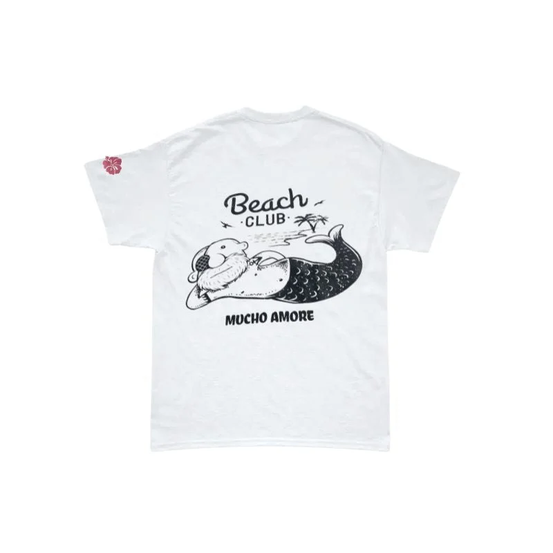 Aloha Days Kids T-Shirt MERMAID Made in Hawaii (XSmall-Large) White
