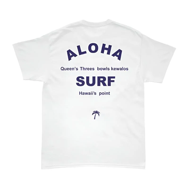 Aloha Days T-Shirt HAWAII POINTS Made in Hawaii Small-XLarge White