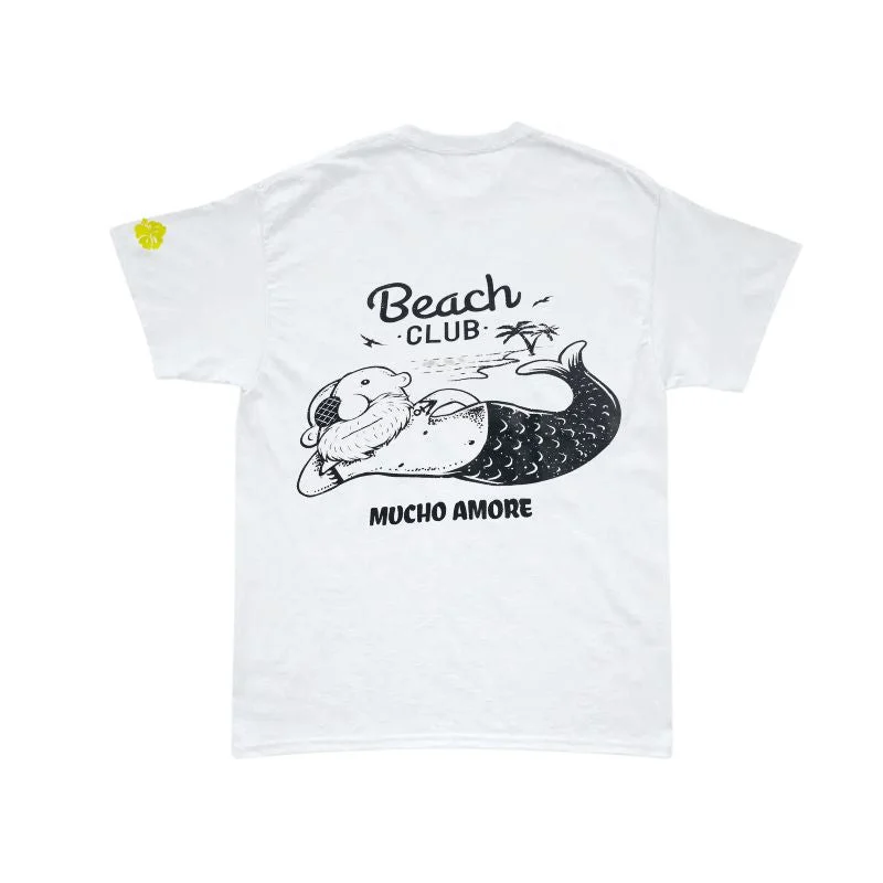Aloha Days T-Shirt MERMAID Made in Hawaii (Small-XLarge) White