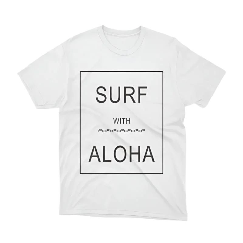 Aloha Days T-Shirt SURF & ALOHA Made in Hawaii S-XL White
