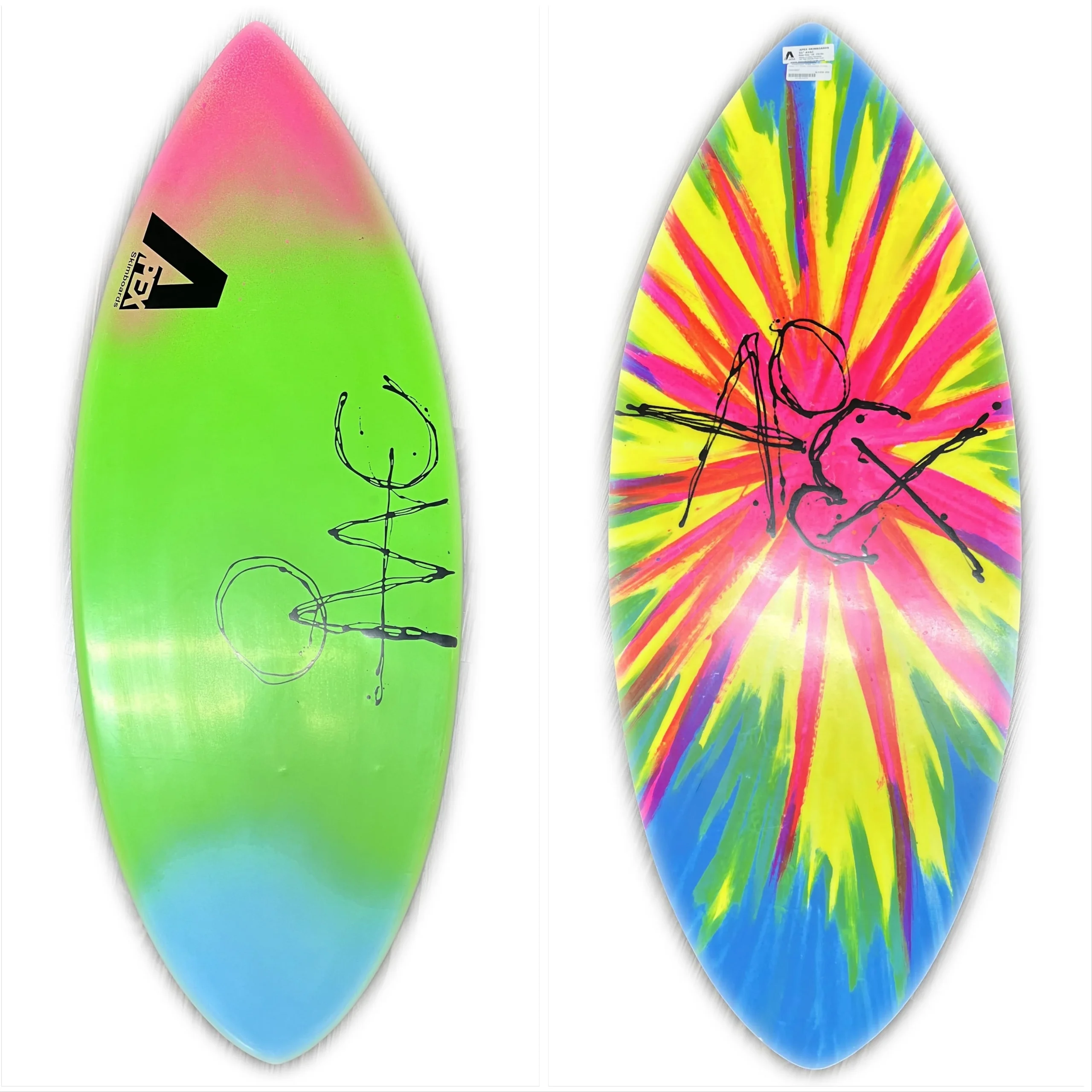 Apex 51" Avac Skimboard - Pink / Green