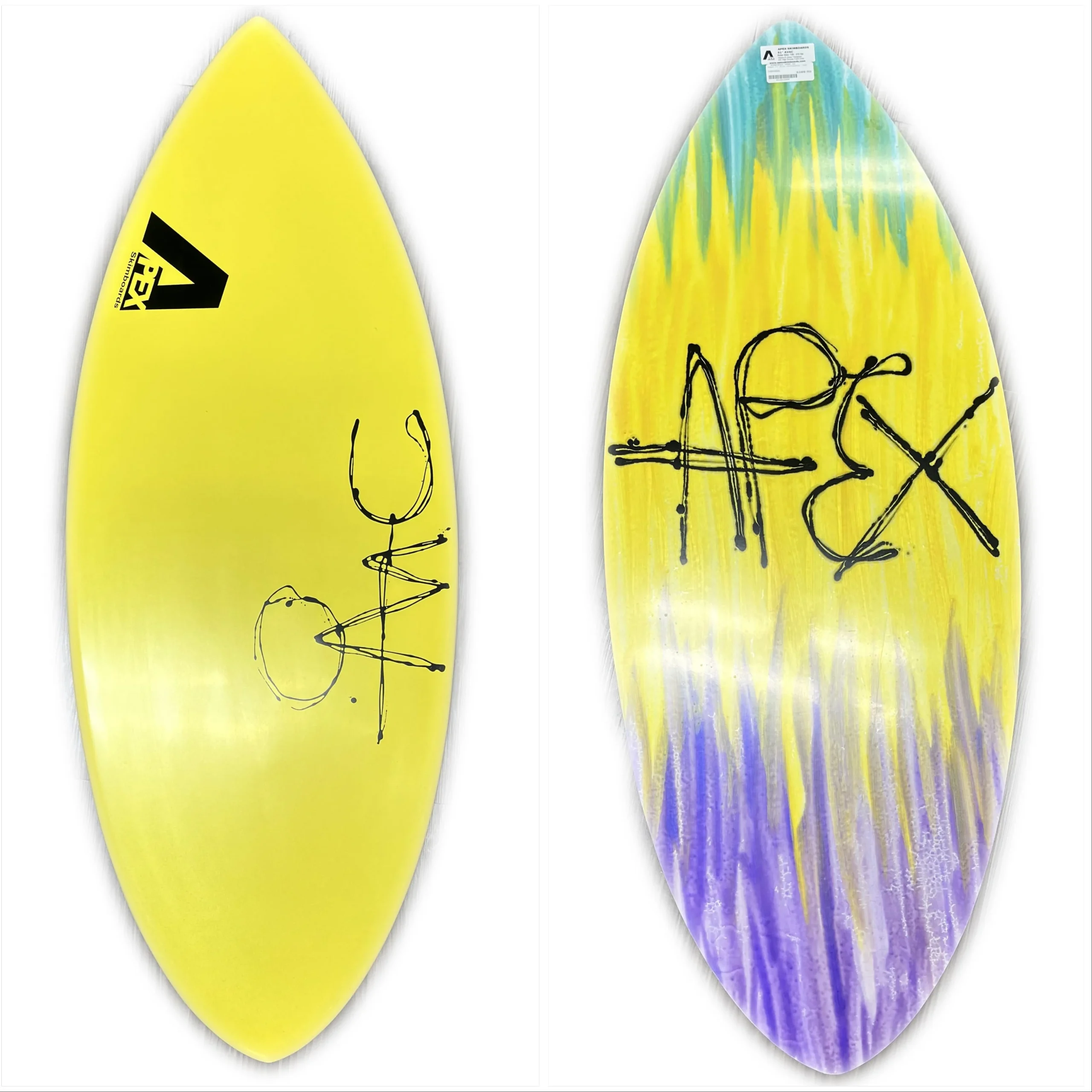 Apex 51" Avac Skimboard - Yellow