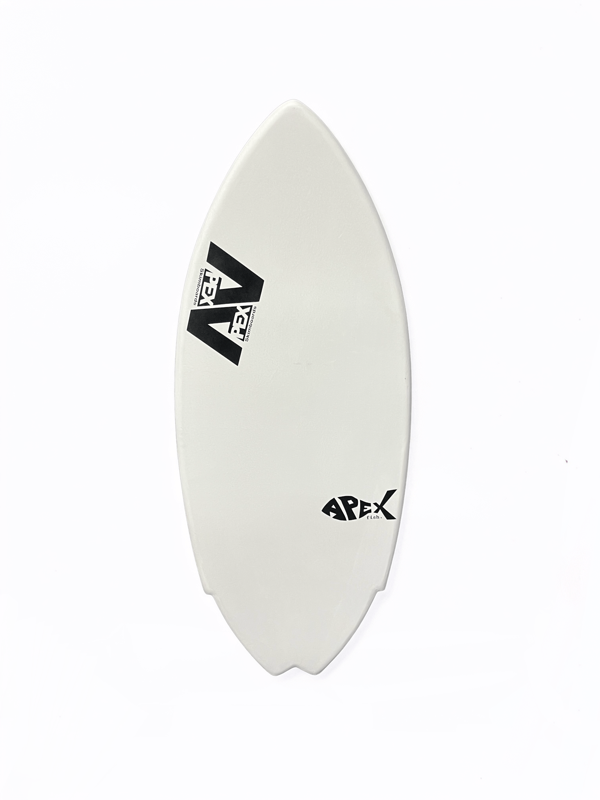 Apex 52" Fish E glass Skimboard - White