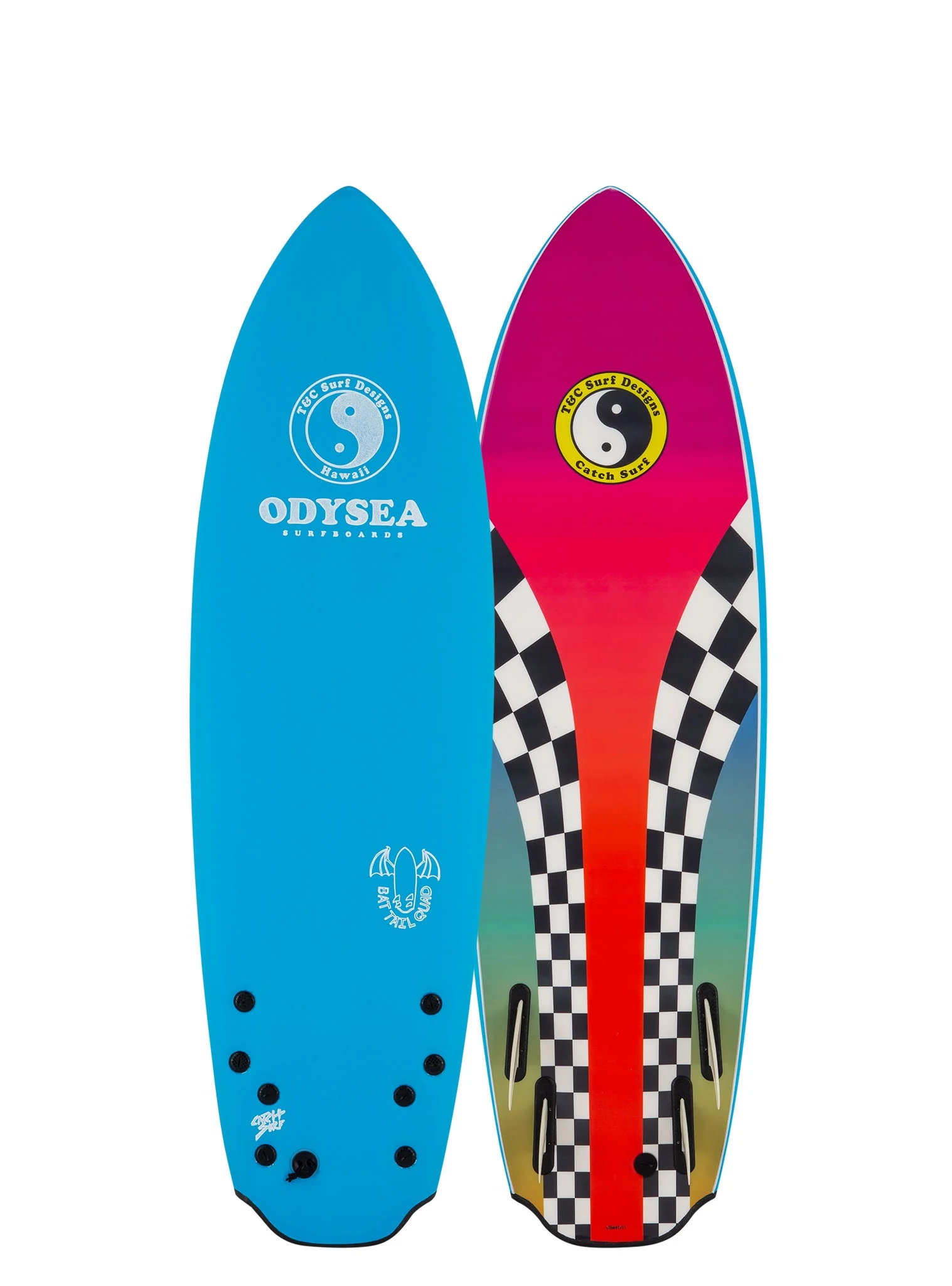 Bat Tail Quad (5'8") // T&C Surf Designs