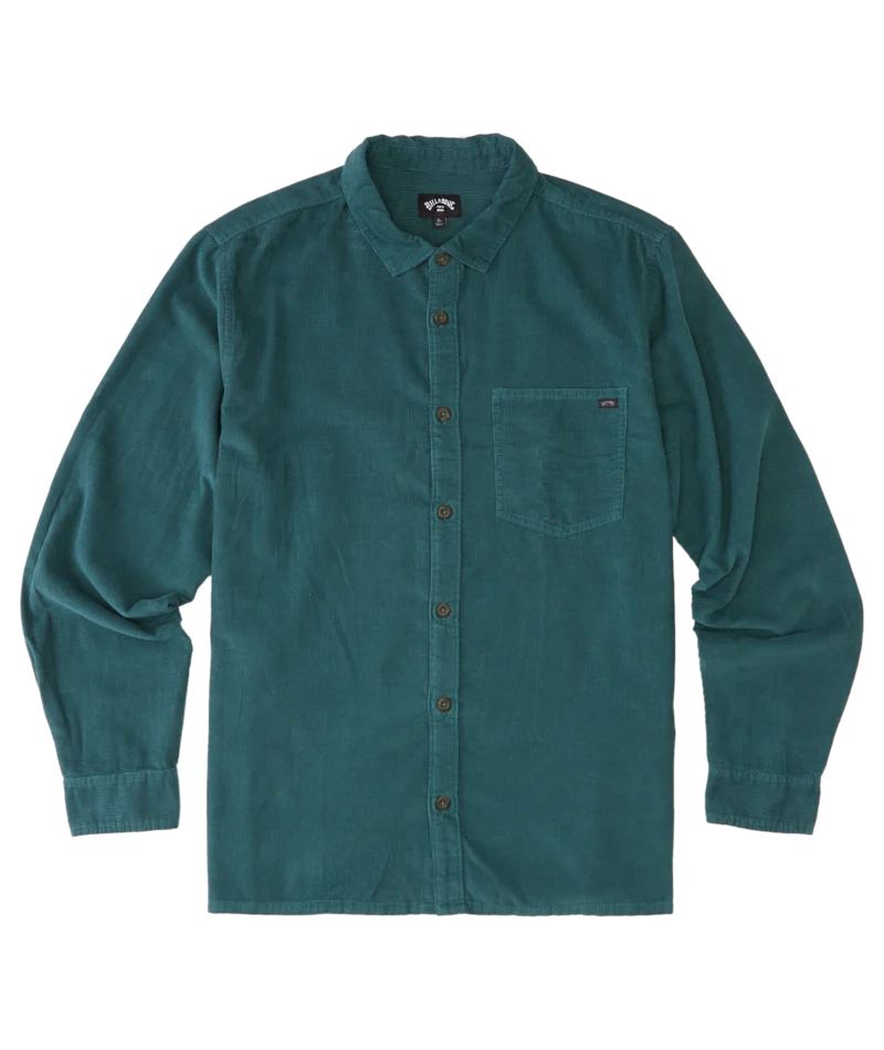 Billabong Bowie Cord L/S Shirt-Cypress