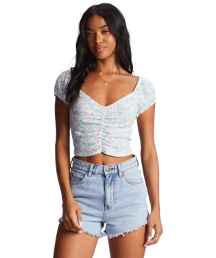 Billabong Pretty Sweet Shirt-Salt Crystal