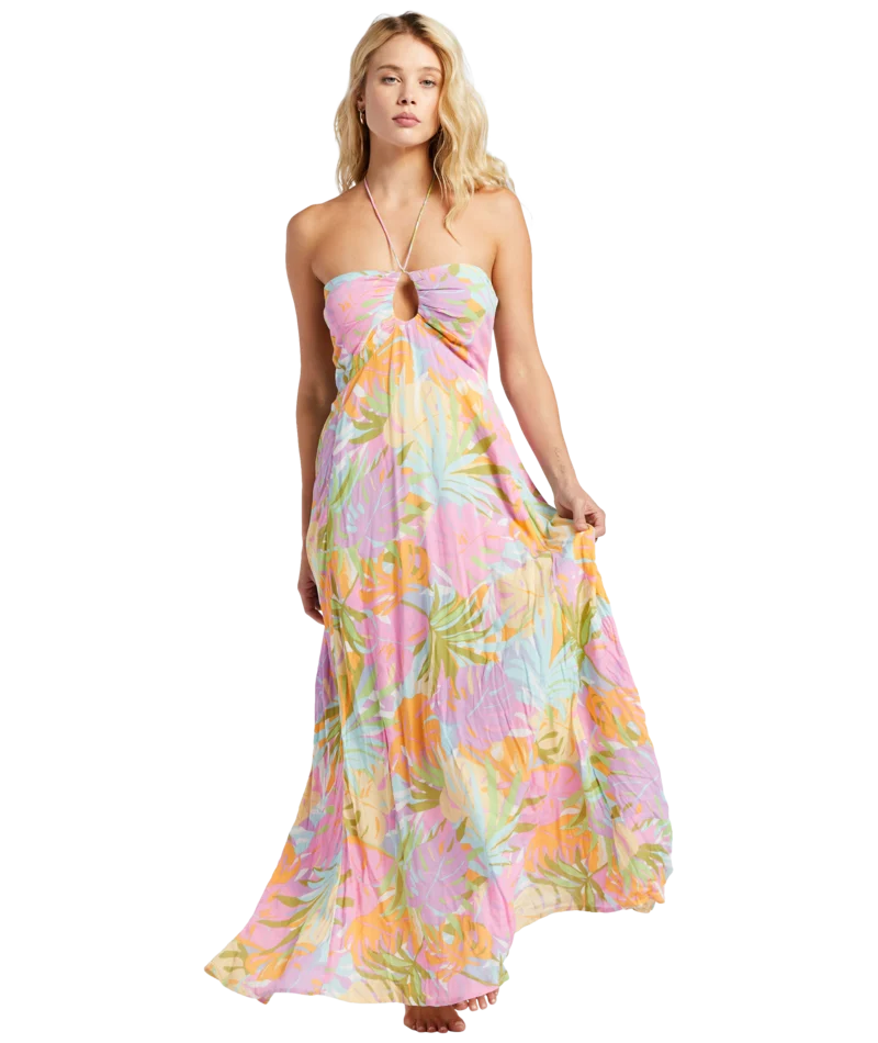 Billabong So Groovy Dress-White/Multi