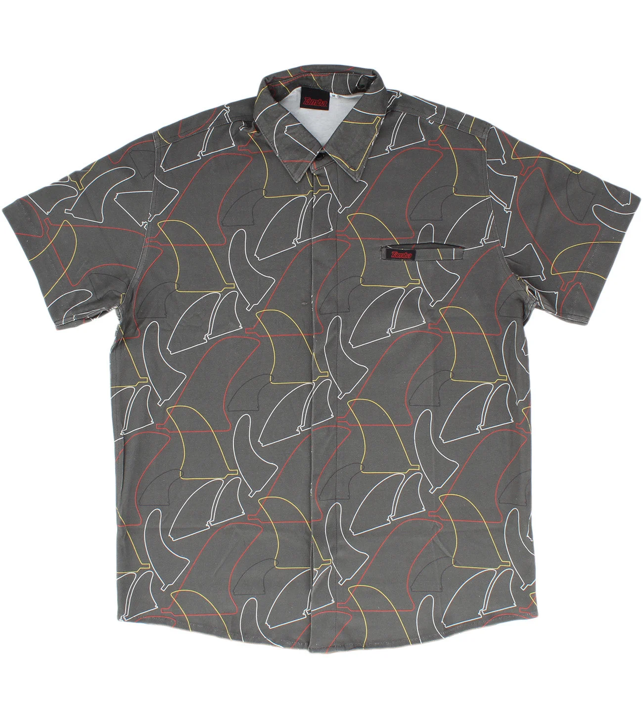 Board Fin Button Down Shirt - Dark Grey