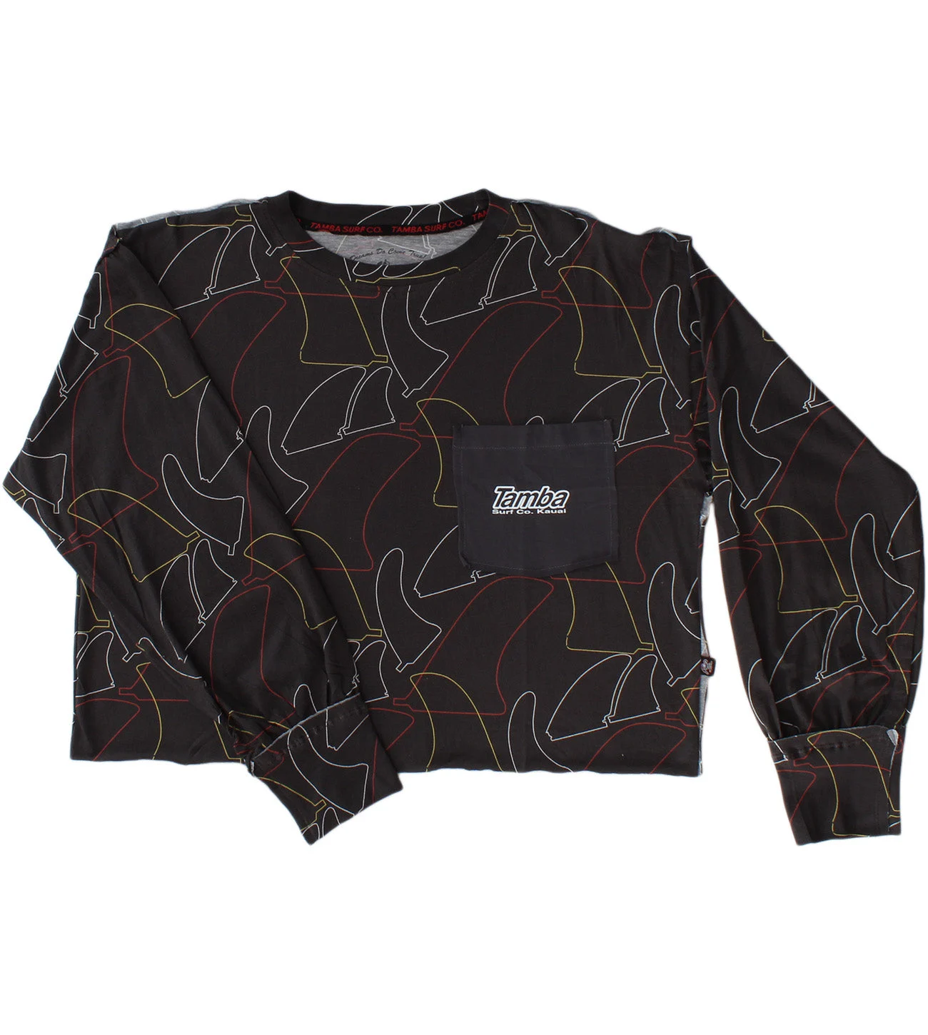 Board Fin Women's Long Sleeve Cropped Shirt
