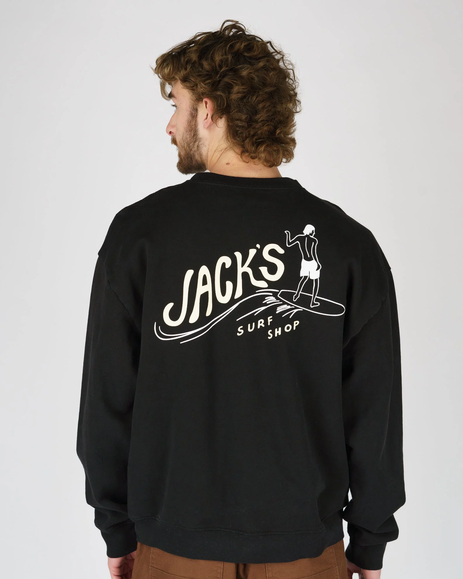 Bobber Heavyweight Crewneck - Black