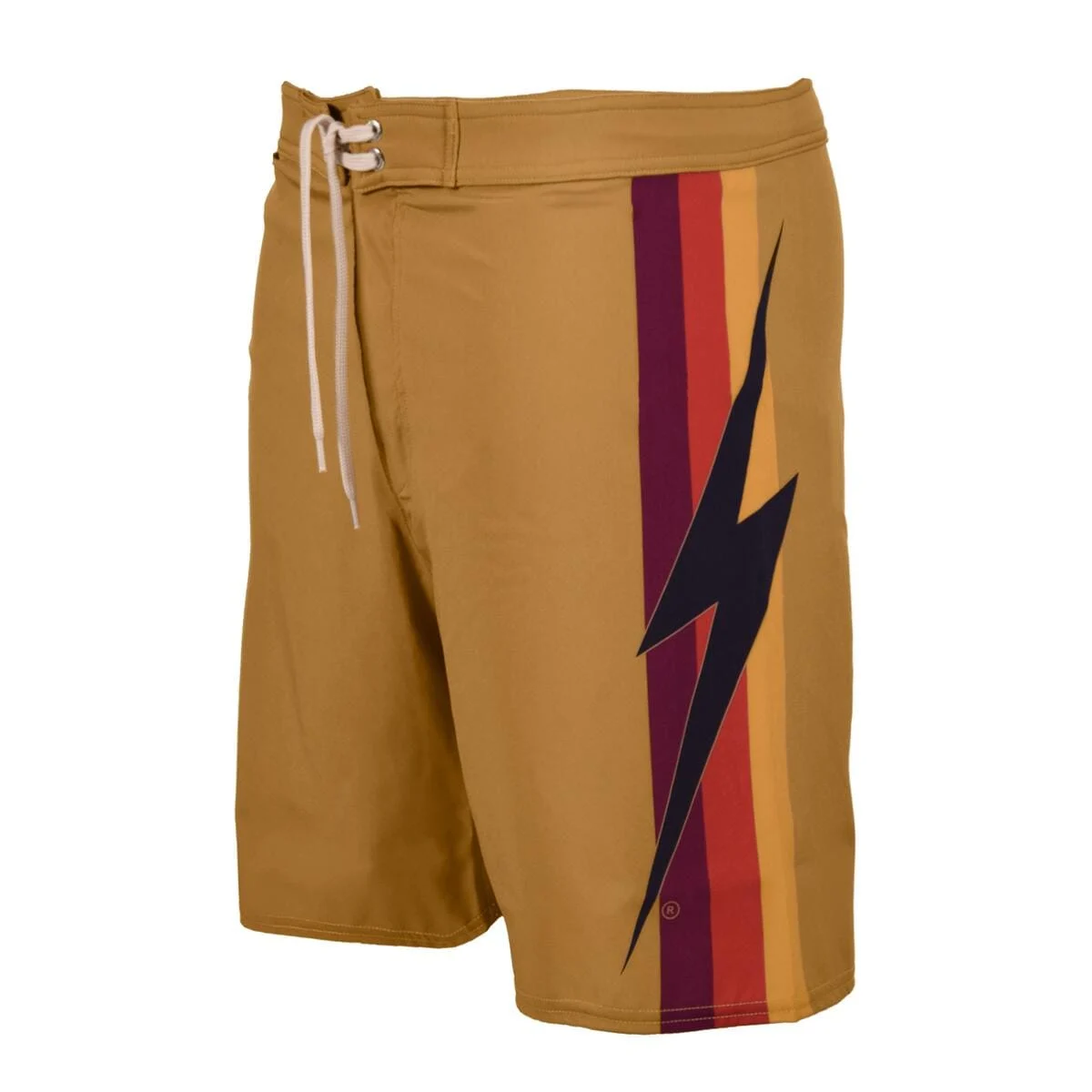 Bolt Stripe Gold Boardshorts - Lightning Bolt Surf Co