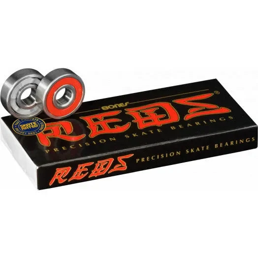 BONES REDS SKATEBOARD BEARINGS — 8 PACK