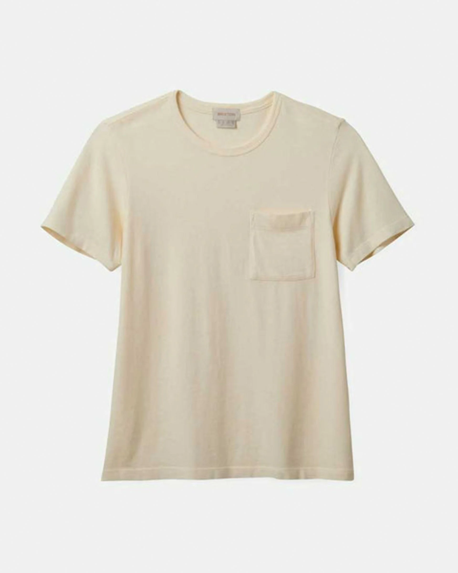 Carefree Organic Garment Dye Perfect Pocket S/S T-Shirt - White Smoke