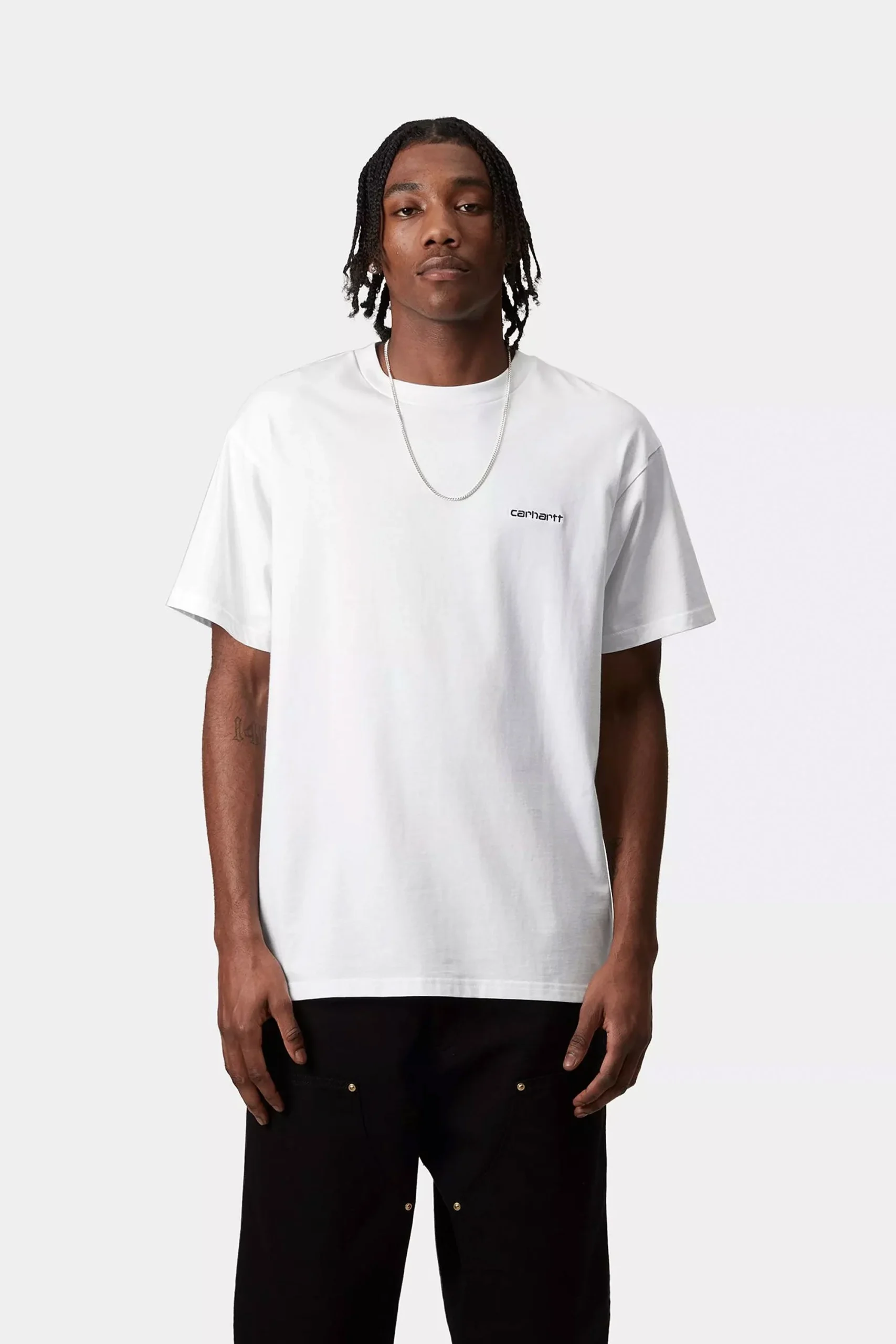 CARHARTT WIP - SCRIPT EMBROIDERY T-SHIRT - WHITE