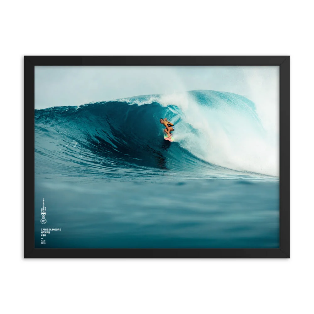 Carissa Moore Poster (Framed): Maui 2019