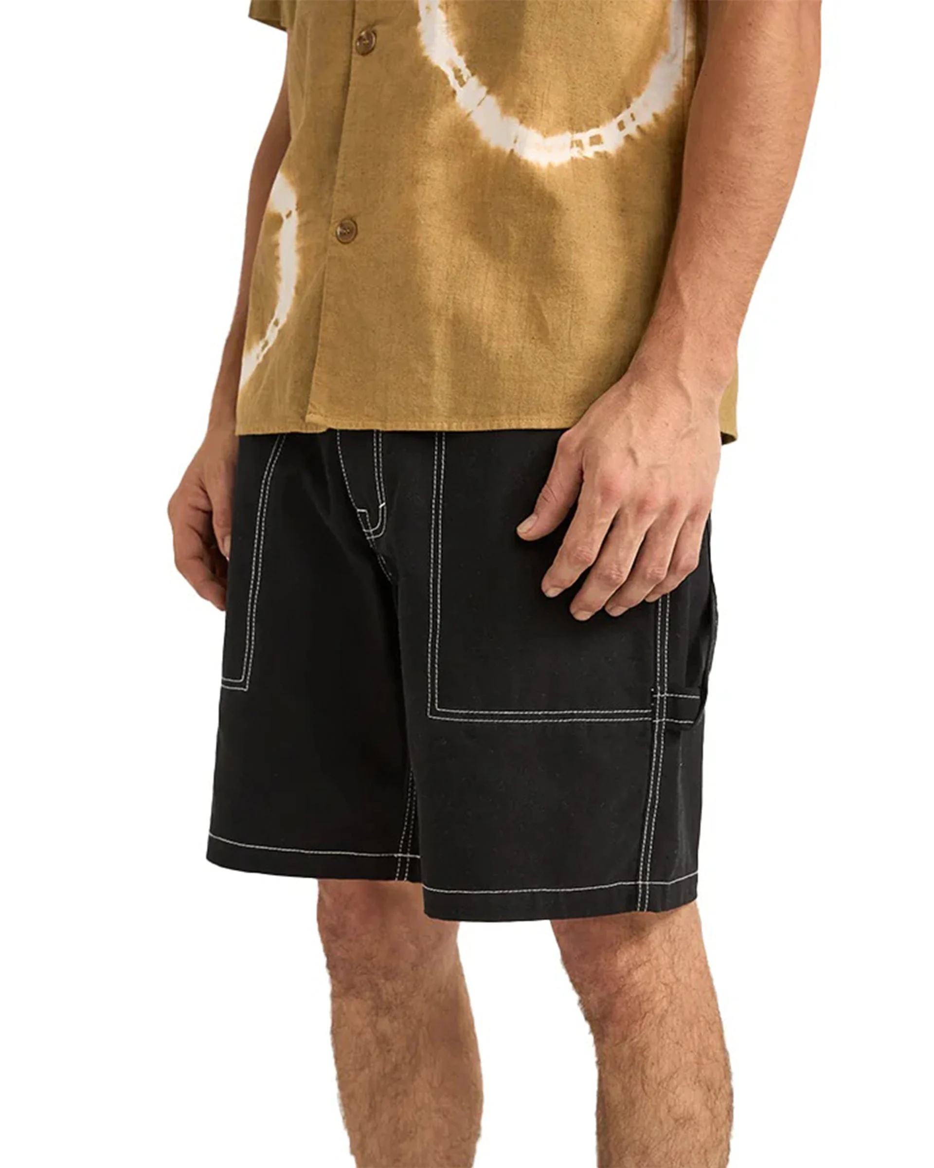 Carpenter Canvas Shorts - Black