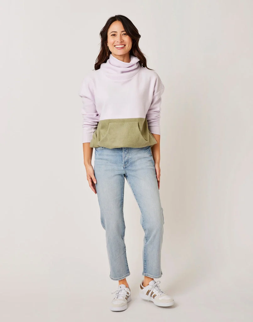 Carve Designs Rowayton Colorblock-Lavender w/Olive
