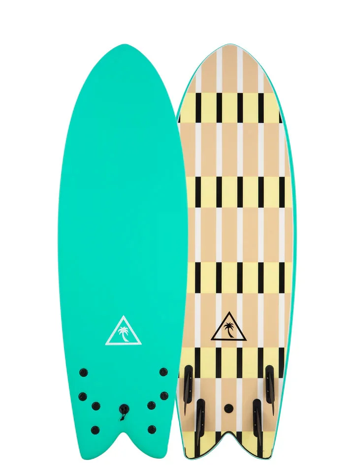 Catch Surf 5'8" Retro Fish Quad soft top surfboard