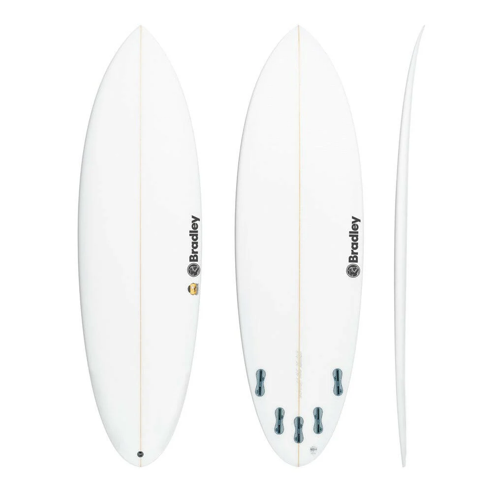 Chocolatine (narrow) 6'4" x 20 1/2" X2 5/8" - 36.90L, Round Pin, 5xFutures Fin Boxes, PU - ID:1041034