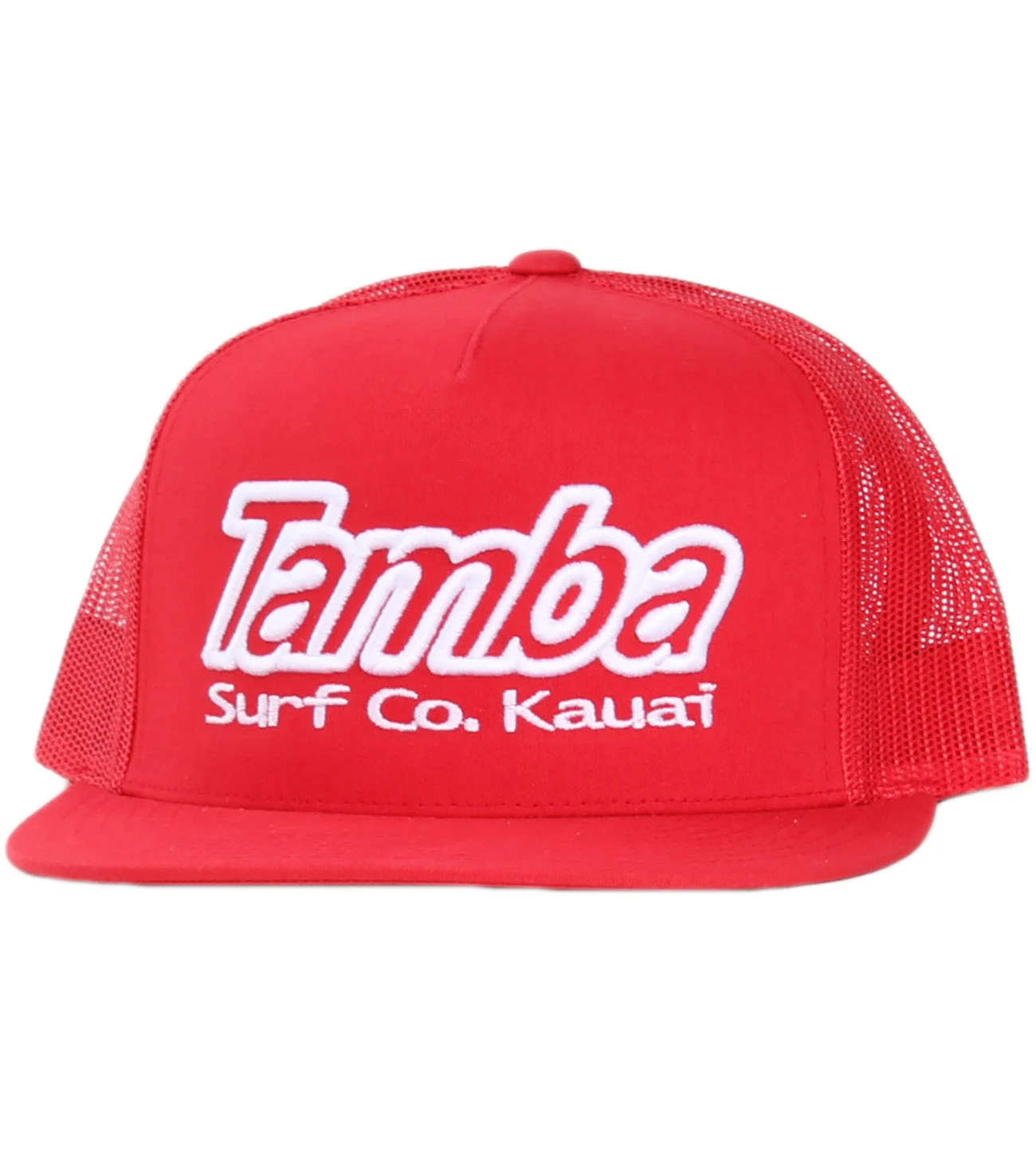 Classic Surf Co 3D Mesh Snapback Hat - Red/White