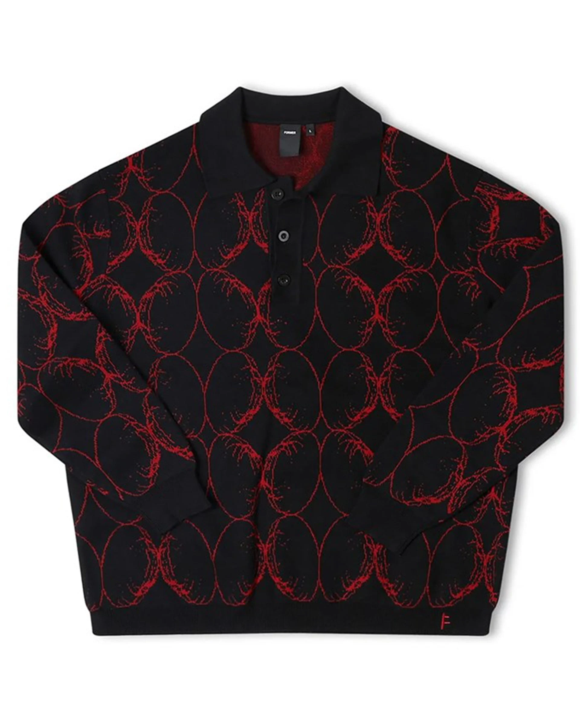 Coil Knit L/S Polo Shirt