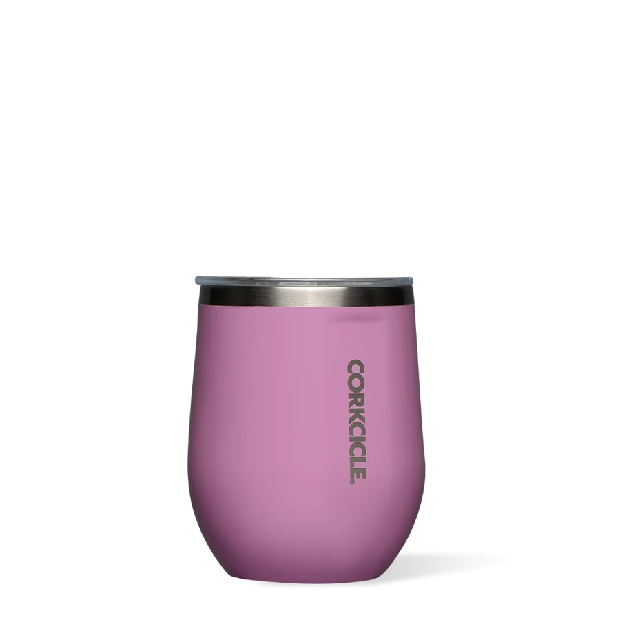 Corkcicle 12 oz Stemless-Gloss Orchid