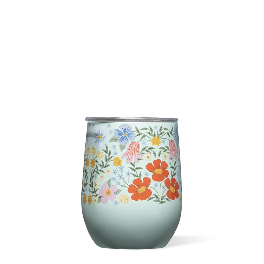 Corkcicle x Rifle Paper 12 oz Stemless-Bramble