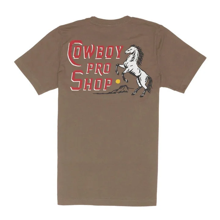 Cowboy Pro Shop S/S T-Shirt - Light Brown