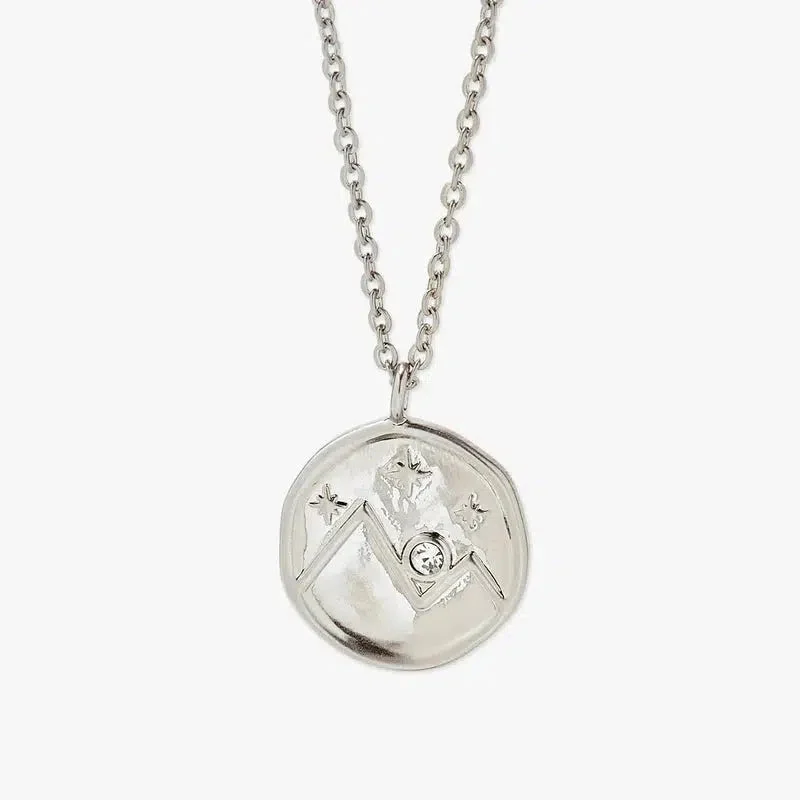Crystal Mountain Coin Necklace - Pura Vida