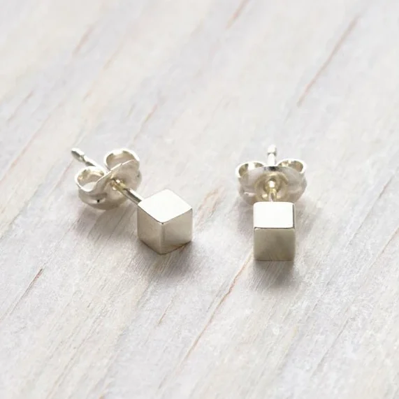 Cube Stud Earrings