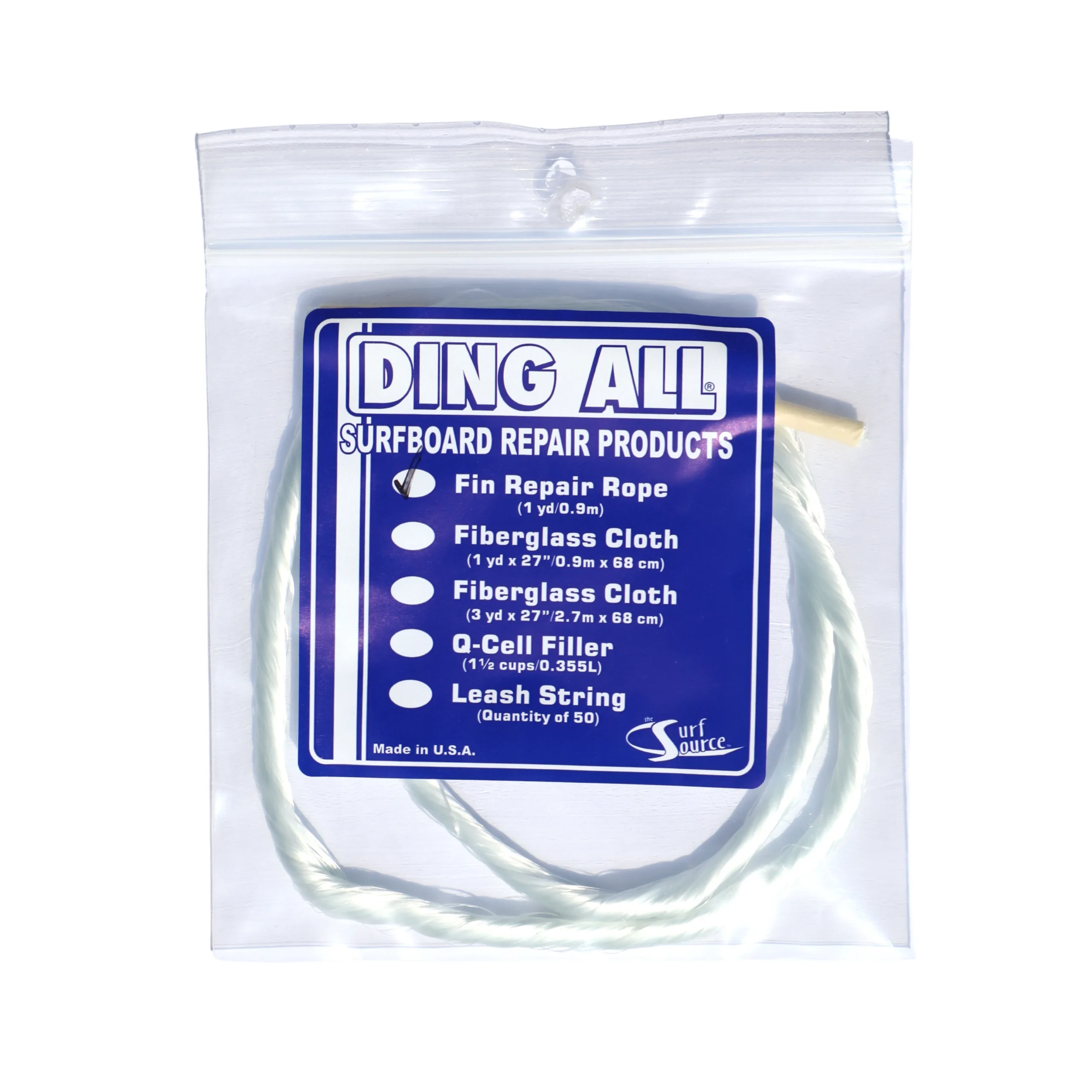 Ding All 1yd. Fin Rope Pack