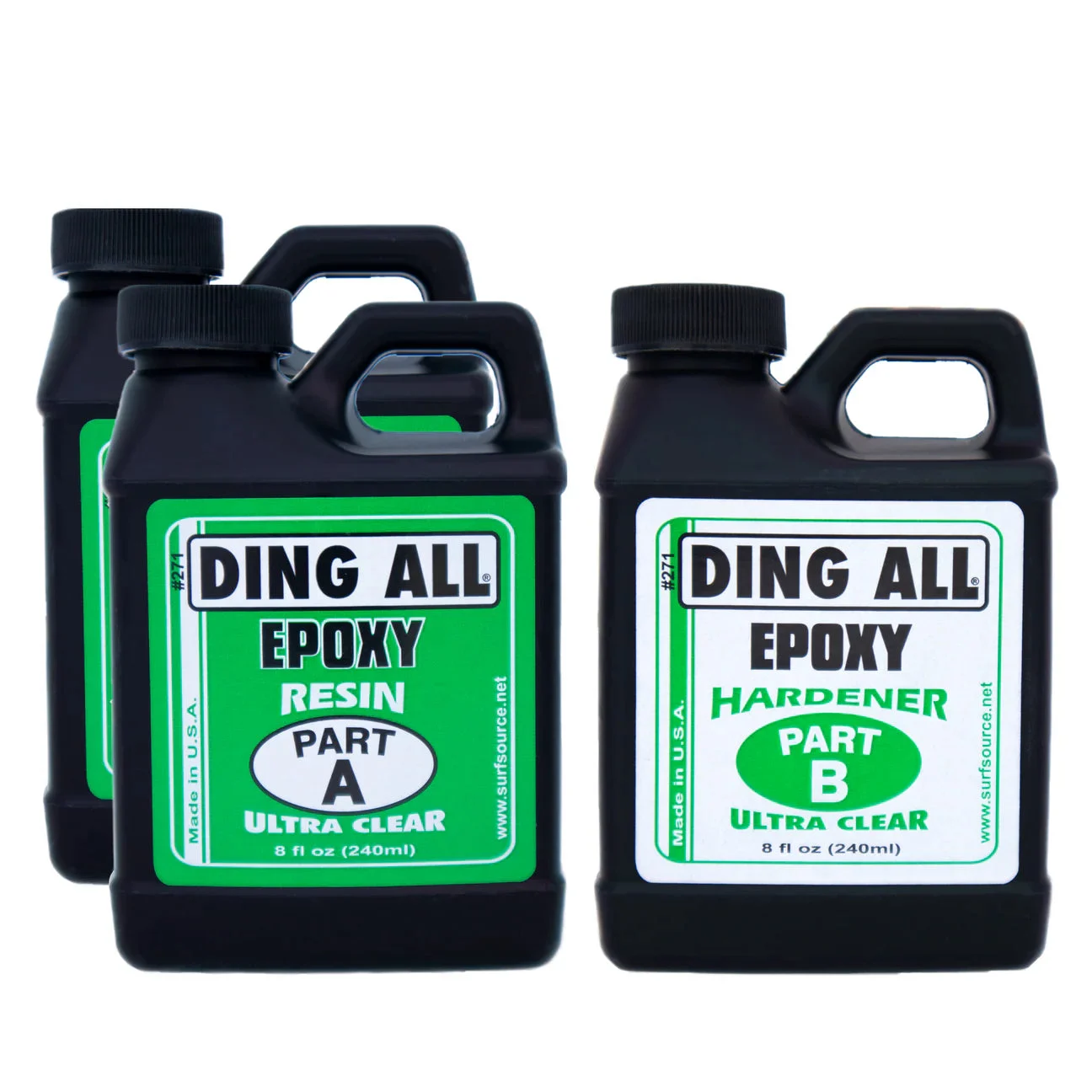 Ding All 24oz.Clear - Epoxy Surfboard Resin and Hardener Set