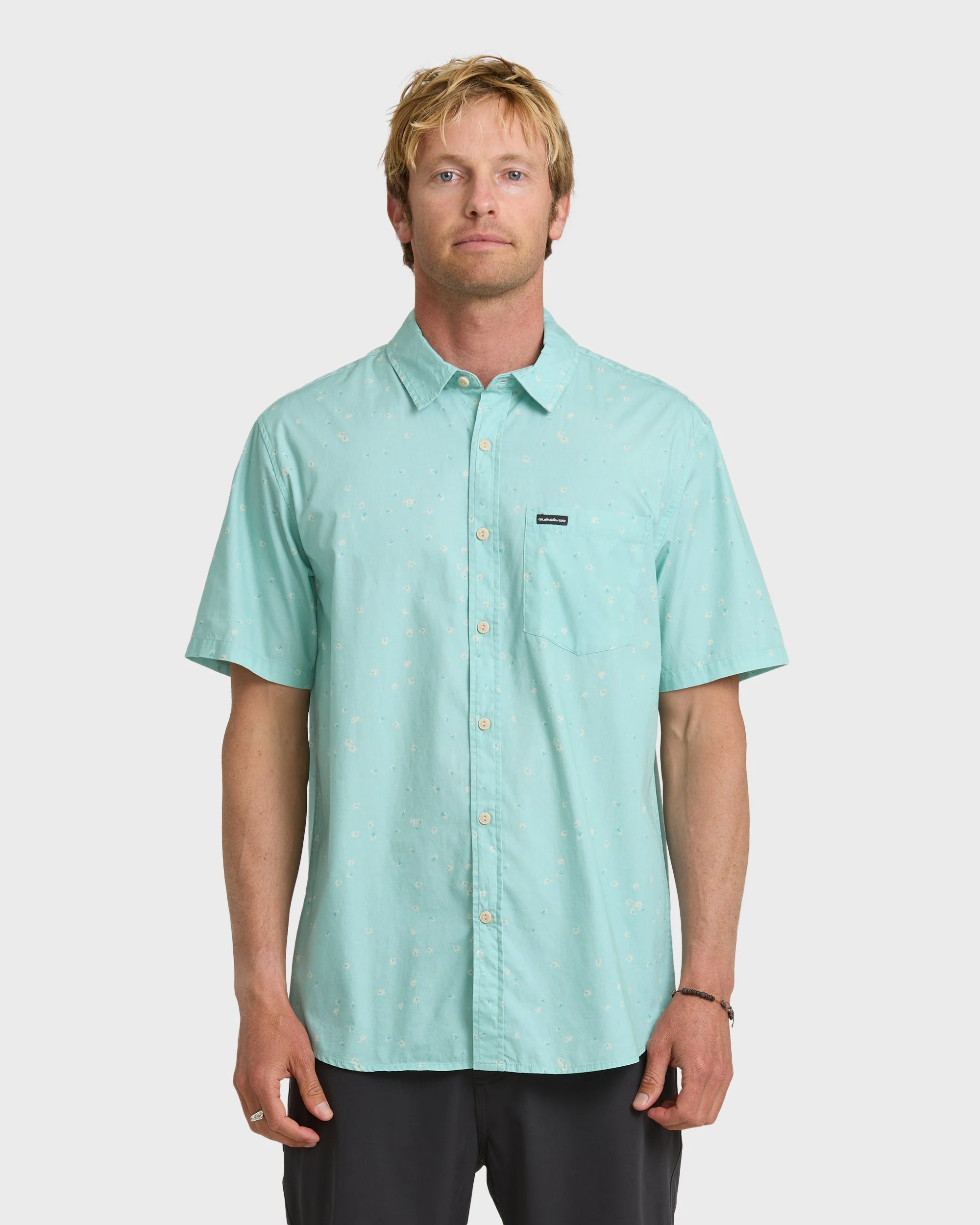 Ditsy Blossom Classic Short Sleeve Shirt - Blue Haze | Quiksilver