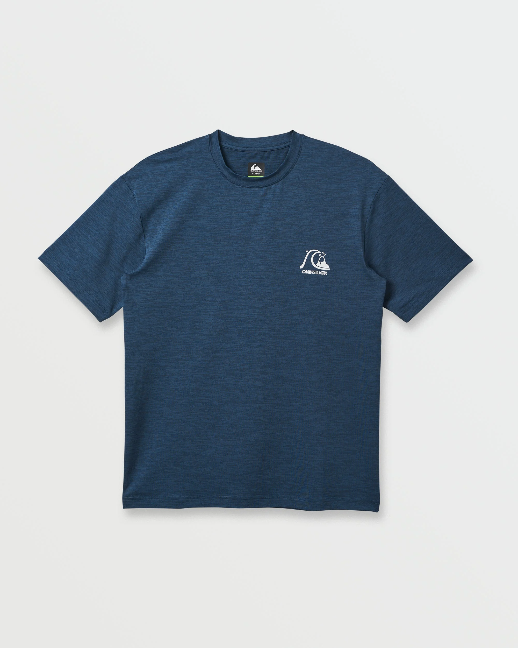 DNA Logo Surf Short Sleeve Surf Tee - Navy Heather | Quiksilver