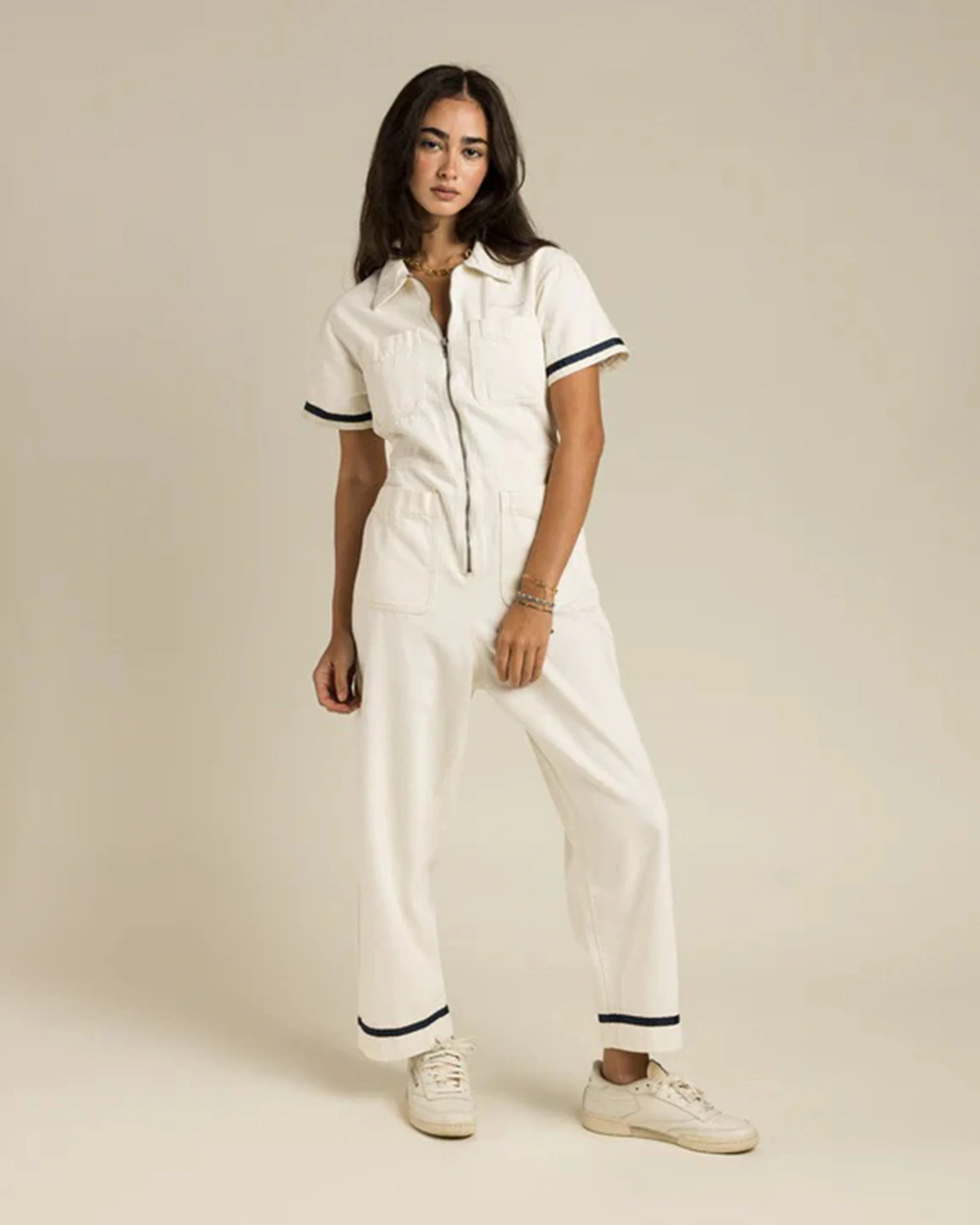 The Dolly Jumpsuit - Ecru
