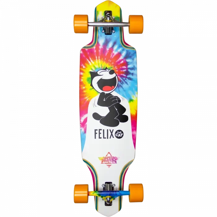 DUSTERS CHANNEL FELIX LB COMPLETE TIEDYE SKATEBOARD